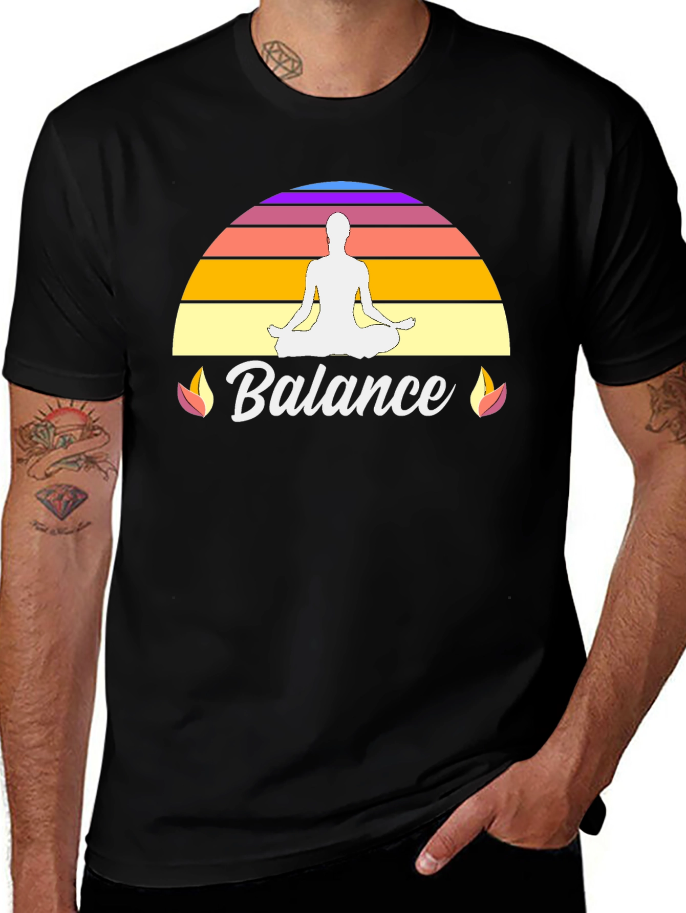 Balance Yoga T-Shirt - Black