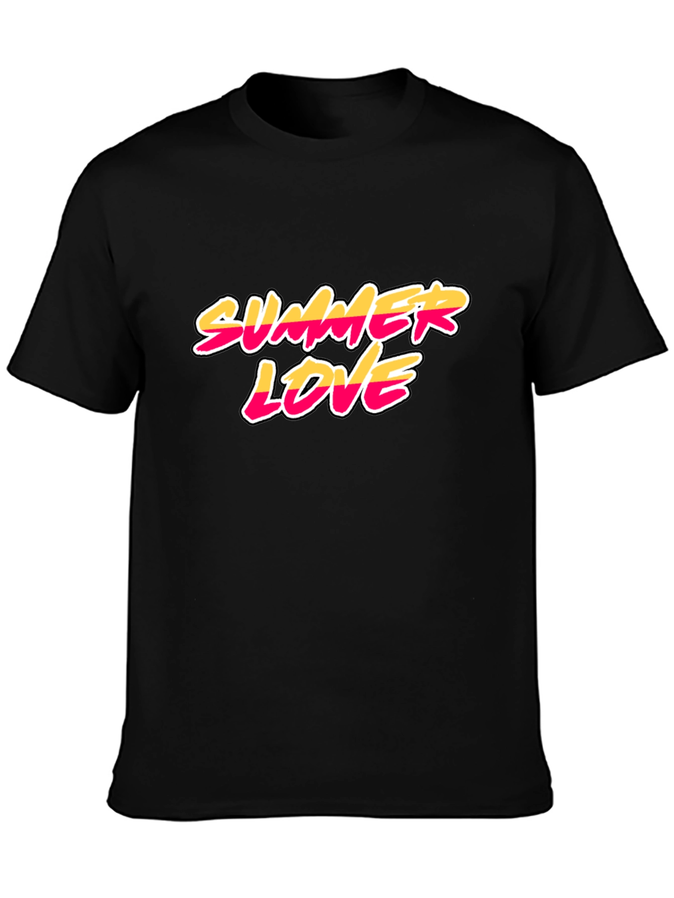 Summer Love Black Graphic Tee