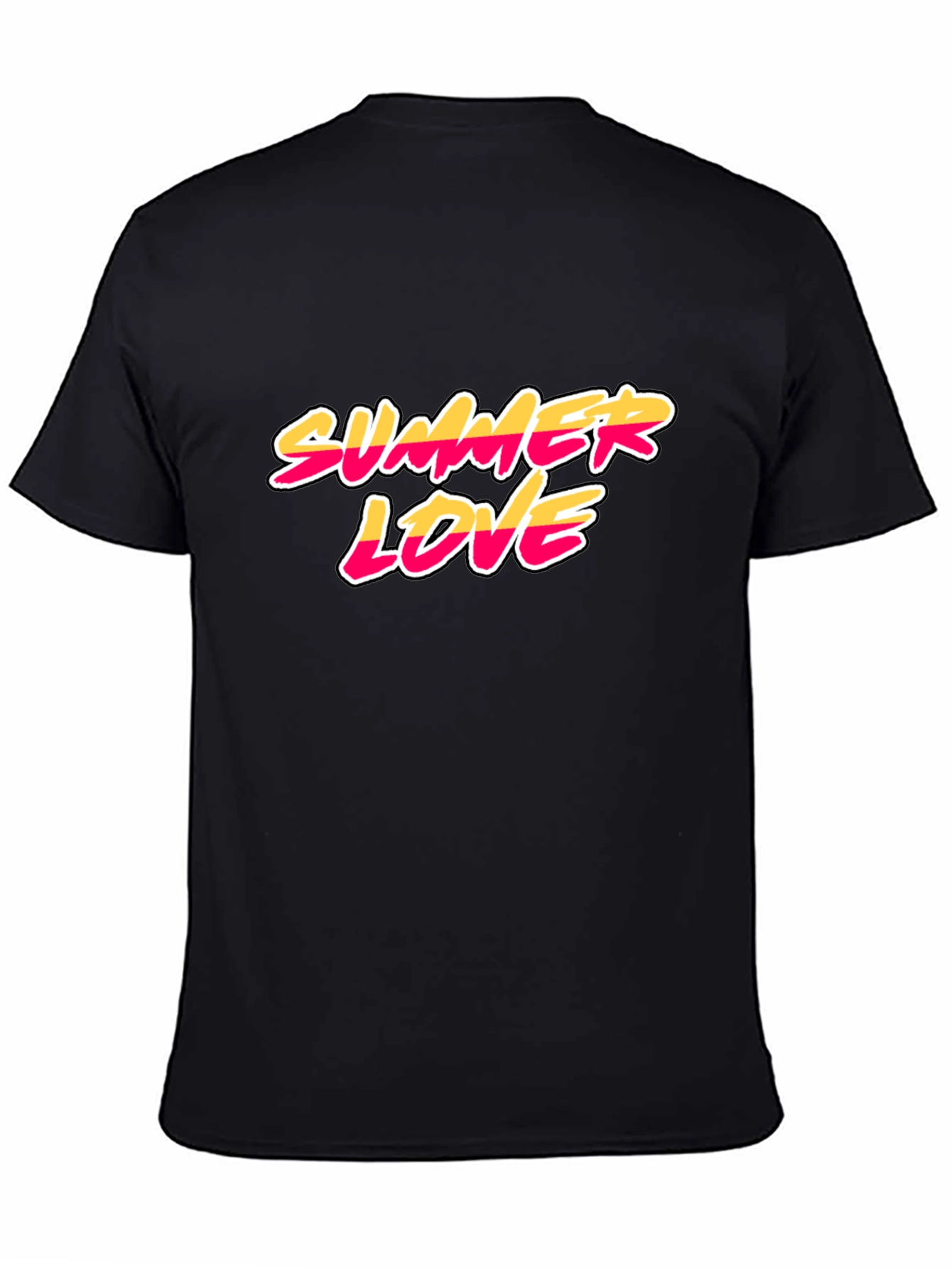 Summer Love Black Graphic Tee