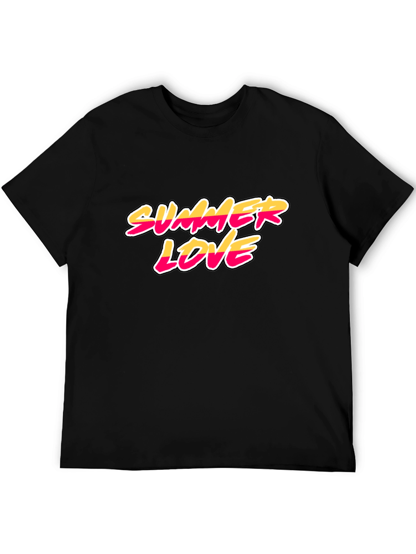 Summer Love Black Graphic Tee