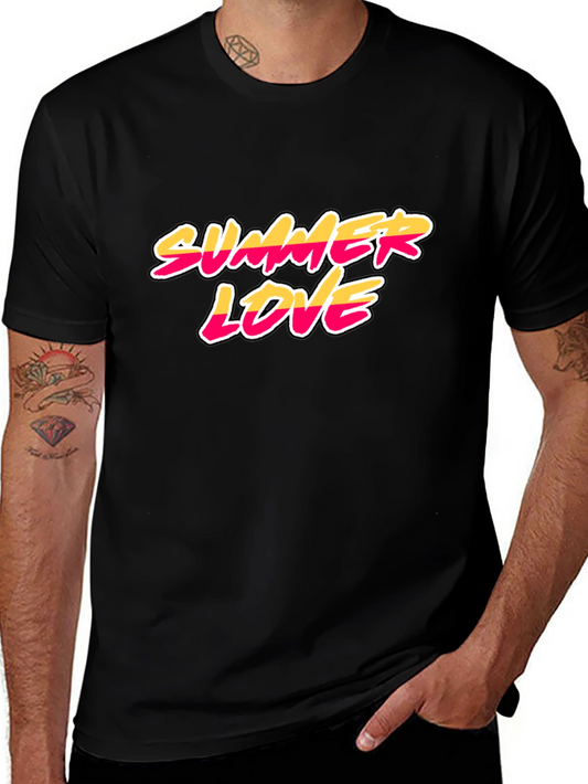 Summer Love Black Graphic Tee