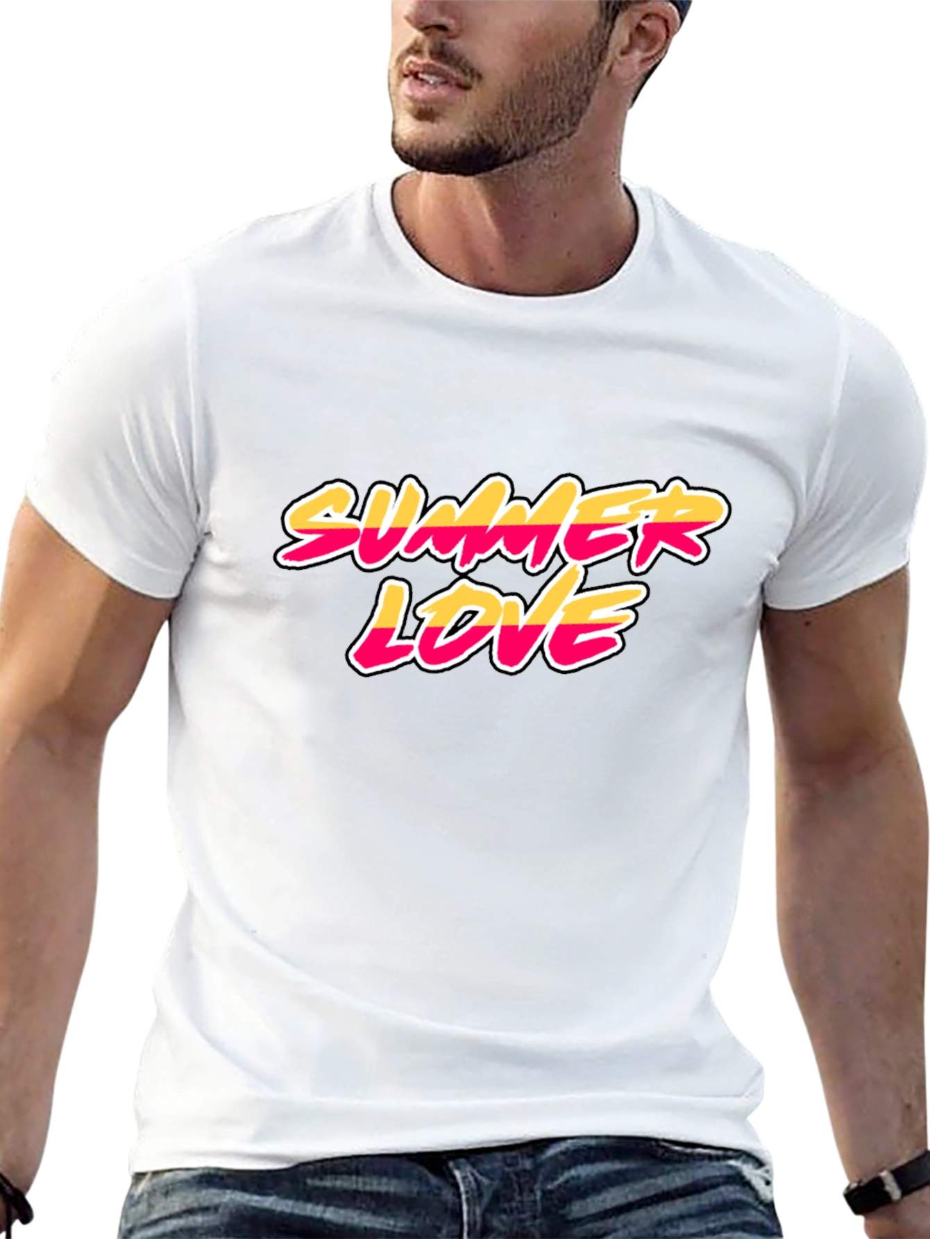 Summer Love Black Graphic Tee
