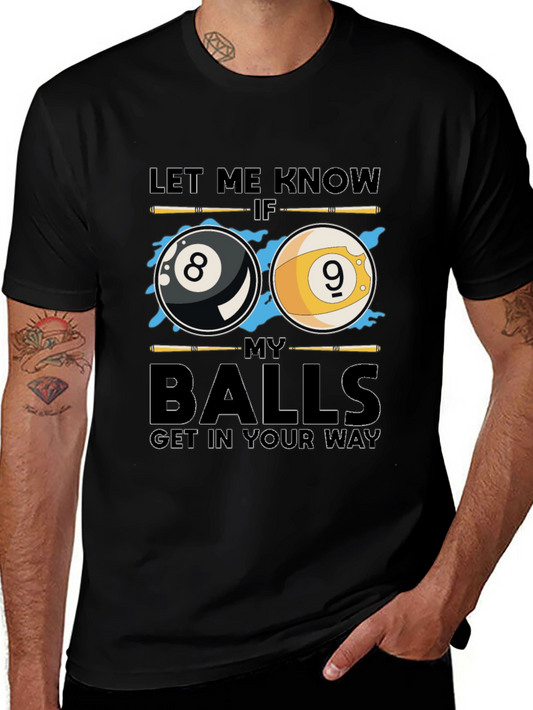 Funny Billiards T-Shirt - 8 Ball & 9 Ball Design
