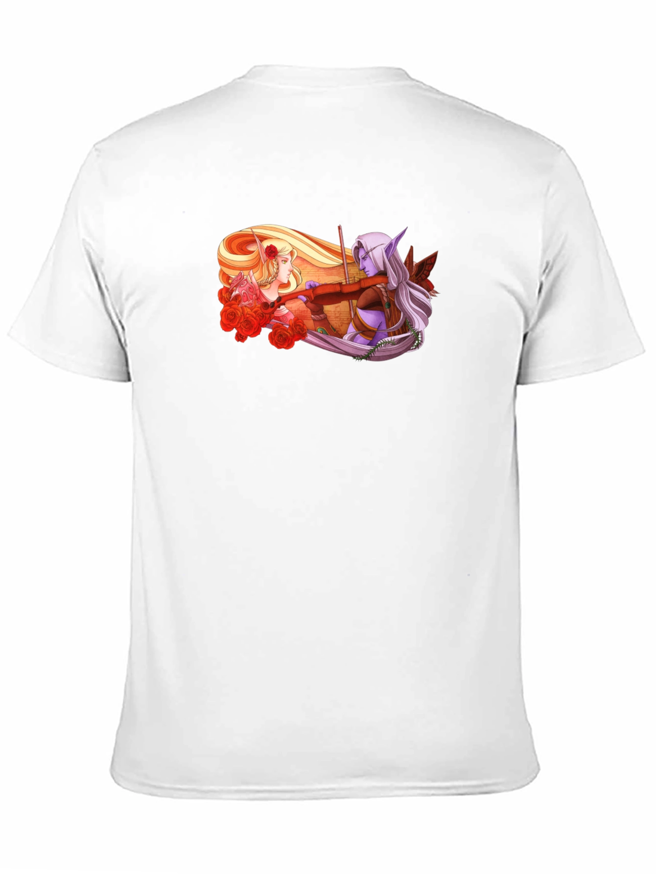 Elven Romance Graphic Tee - Unique Fantasy Design