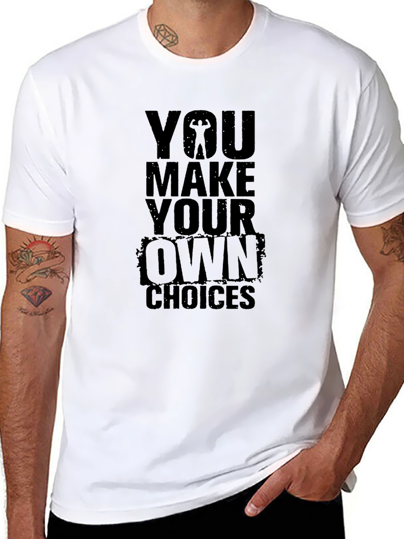Motivational Black T-Shirt: Make Your Own Choices
