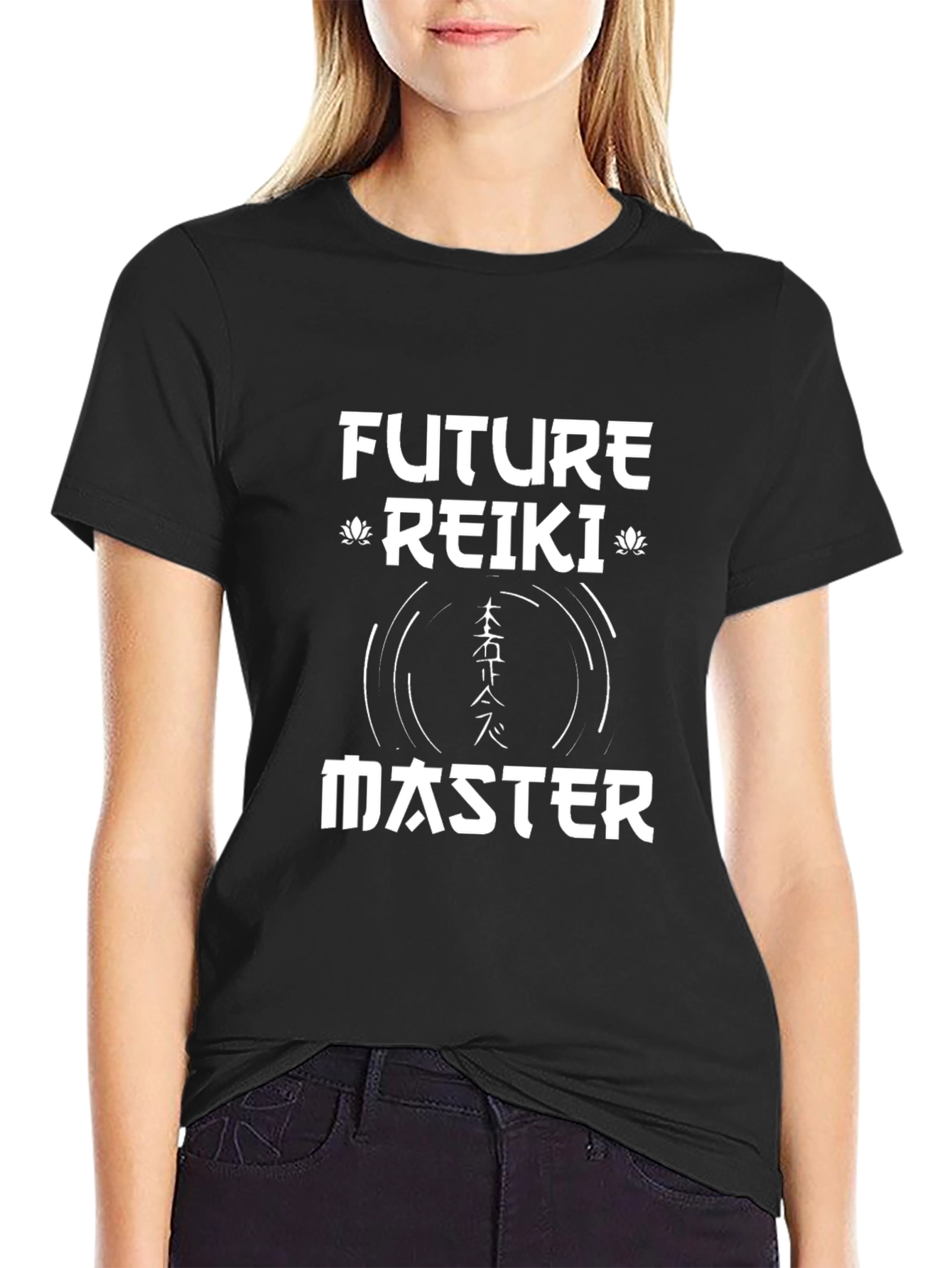 Future Reiki Master Black T-Shirt