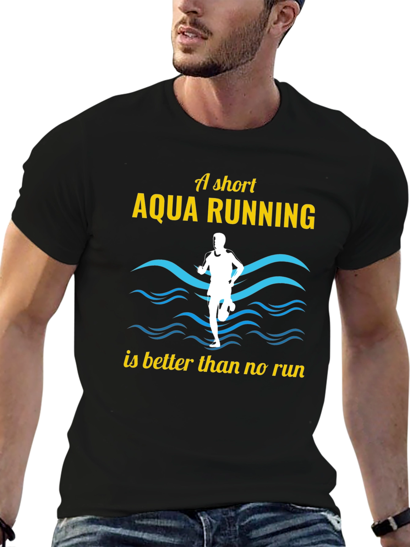 Aqua Running T-Shirt - Fun Runner Tee