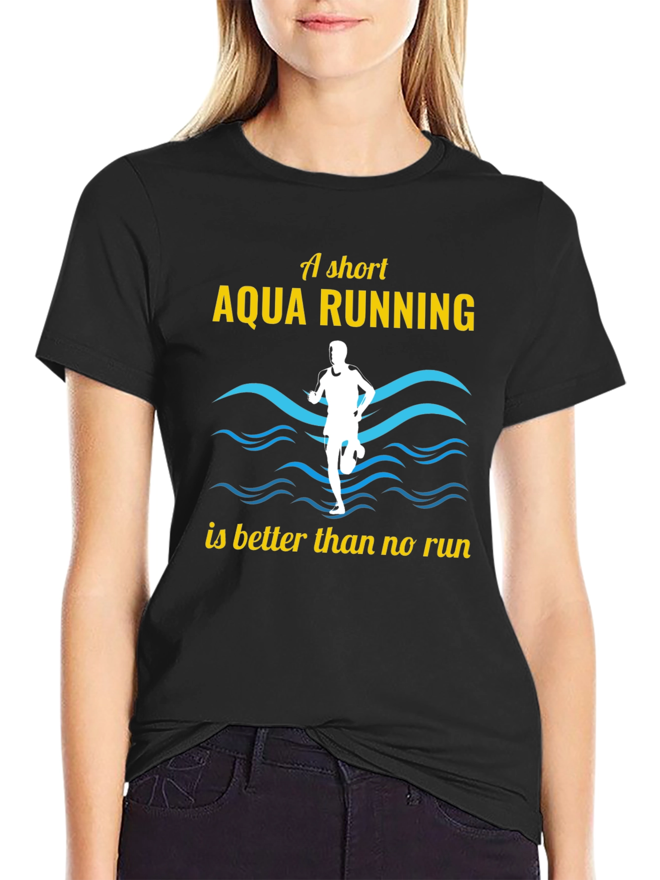 Aqua Running T-Shirt - Fun Runner Tee