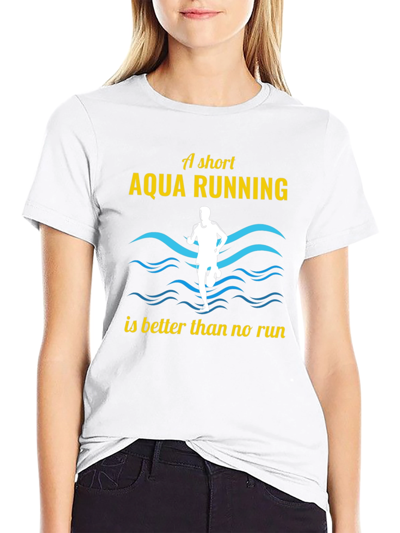 Aqua Running T-Shirt - Fun Runner Tee