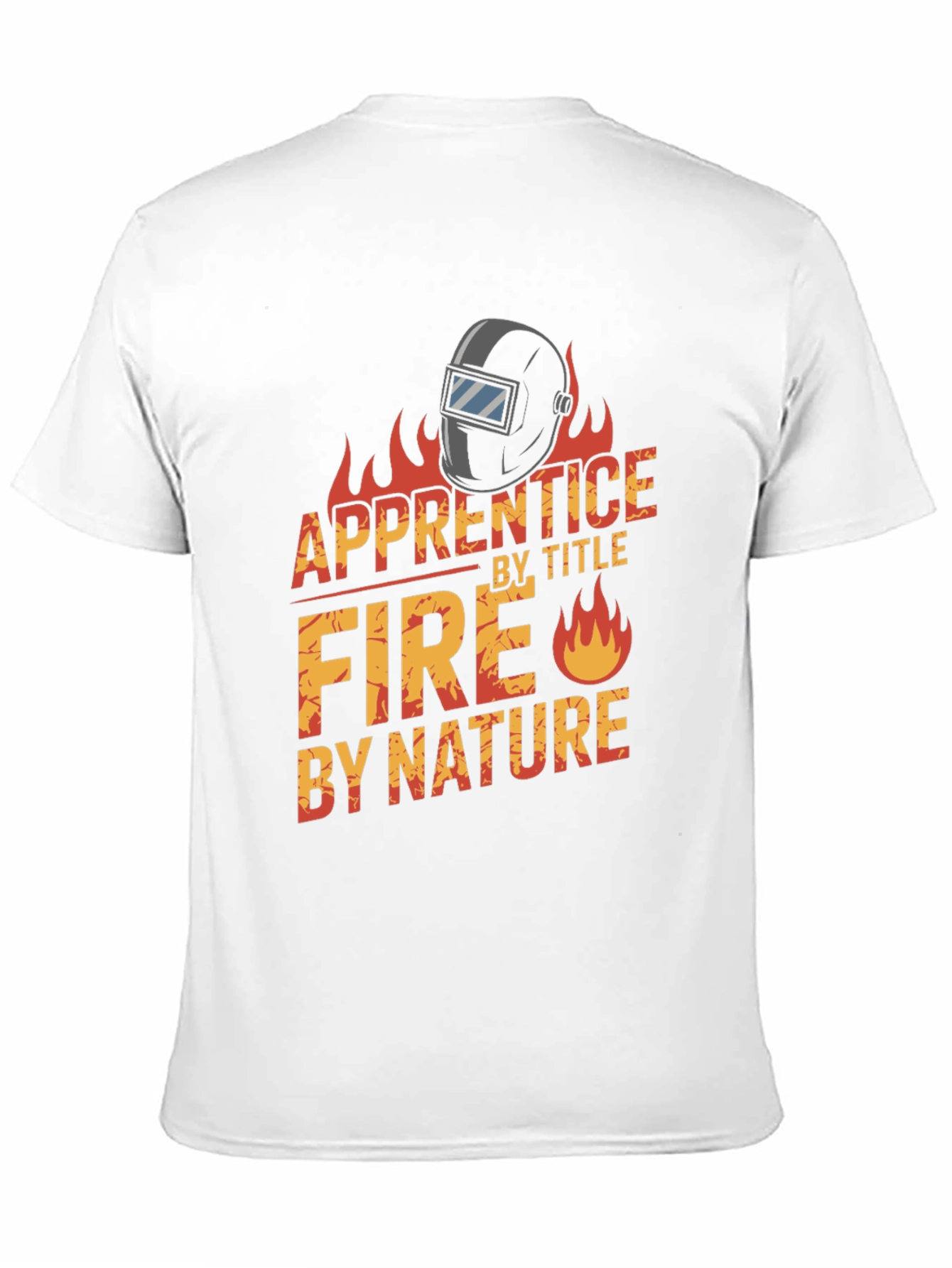 Apprentice Welder Fire Nature Black T-Shirt