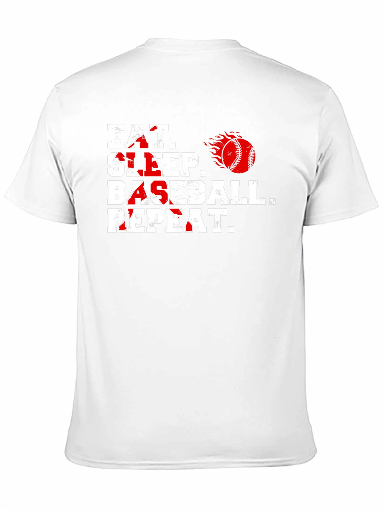 Eat Sleep Baseball Repeat Graphic T-Shirt