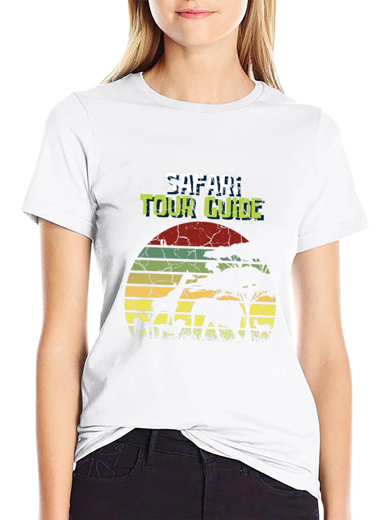Safari Tour Guide Black T-Shirt