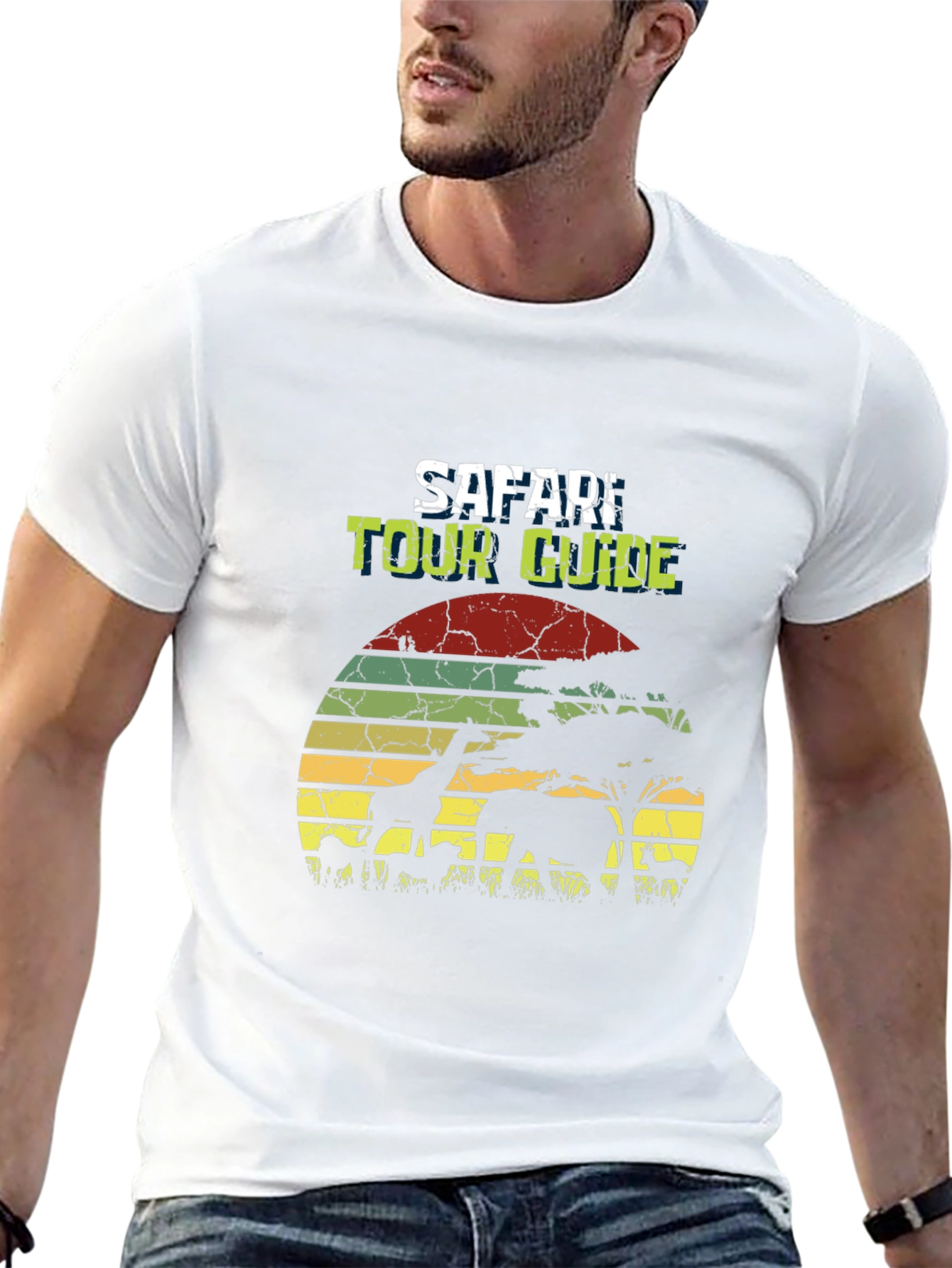 Safari Tour Guide Black T-Shirt