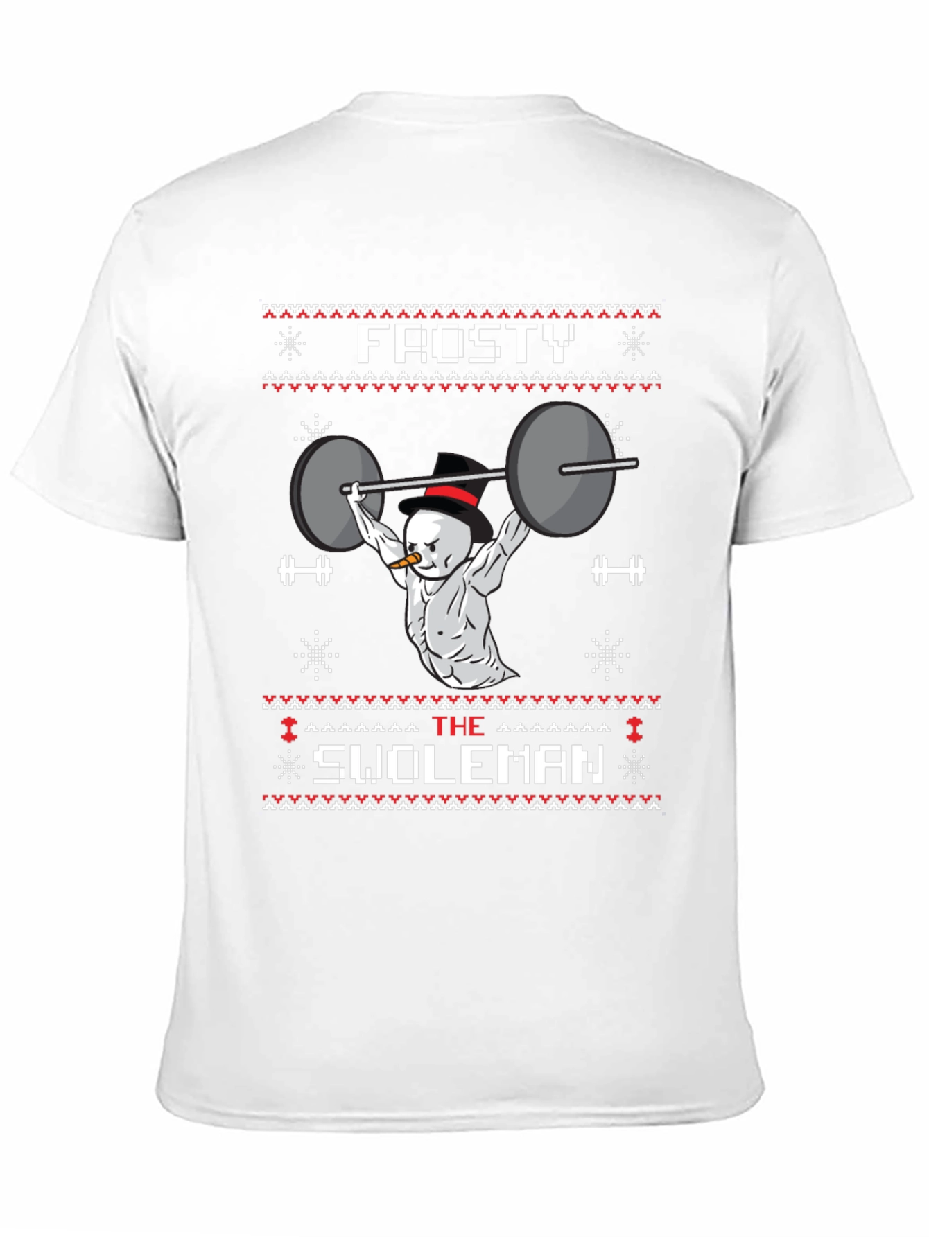 Frosty the Swoleman Ugly Christmas Sweater T-Shirt