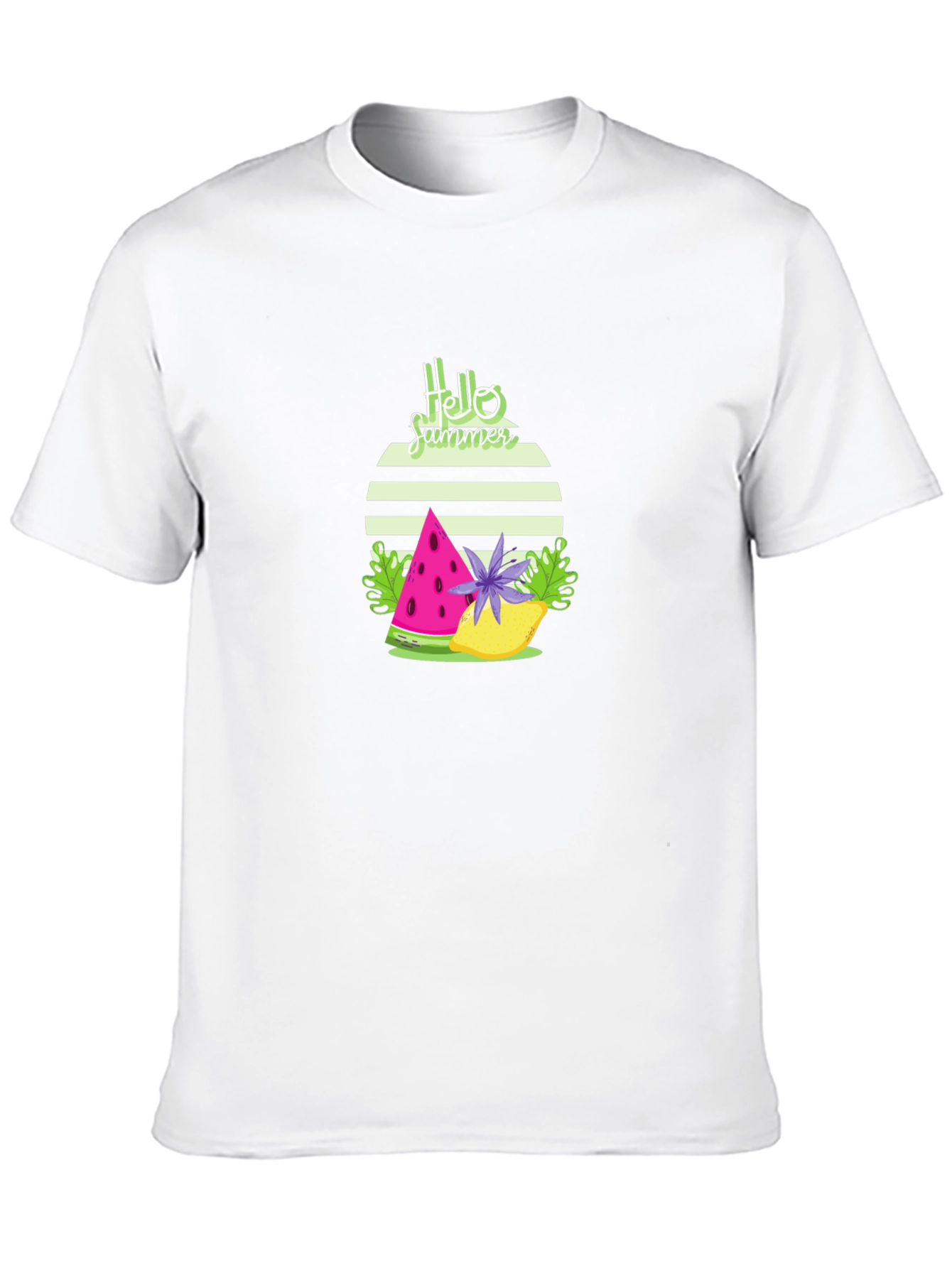 Hello Summer Graphic Tee - Stylish Black T-Shirt