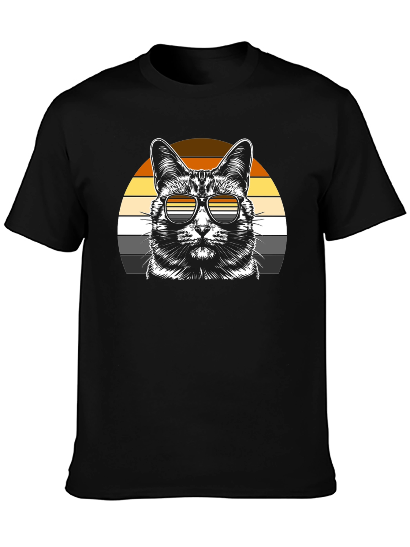 Cool Cat Sunset T-Shirt - Unisex Graphic Tee