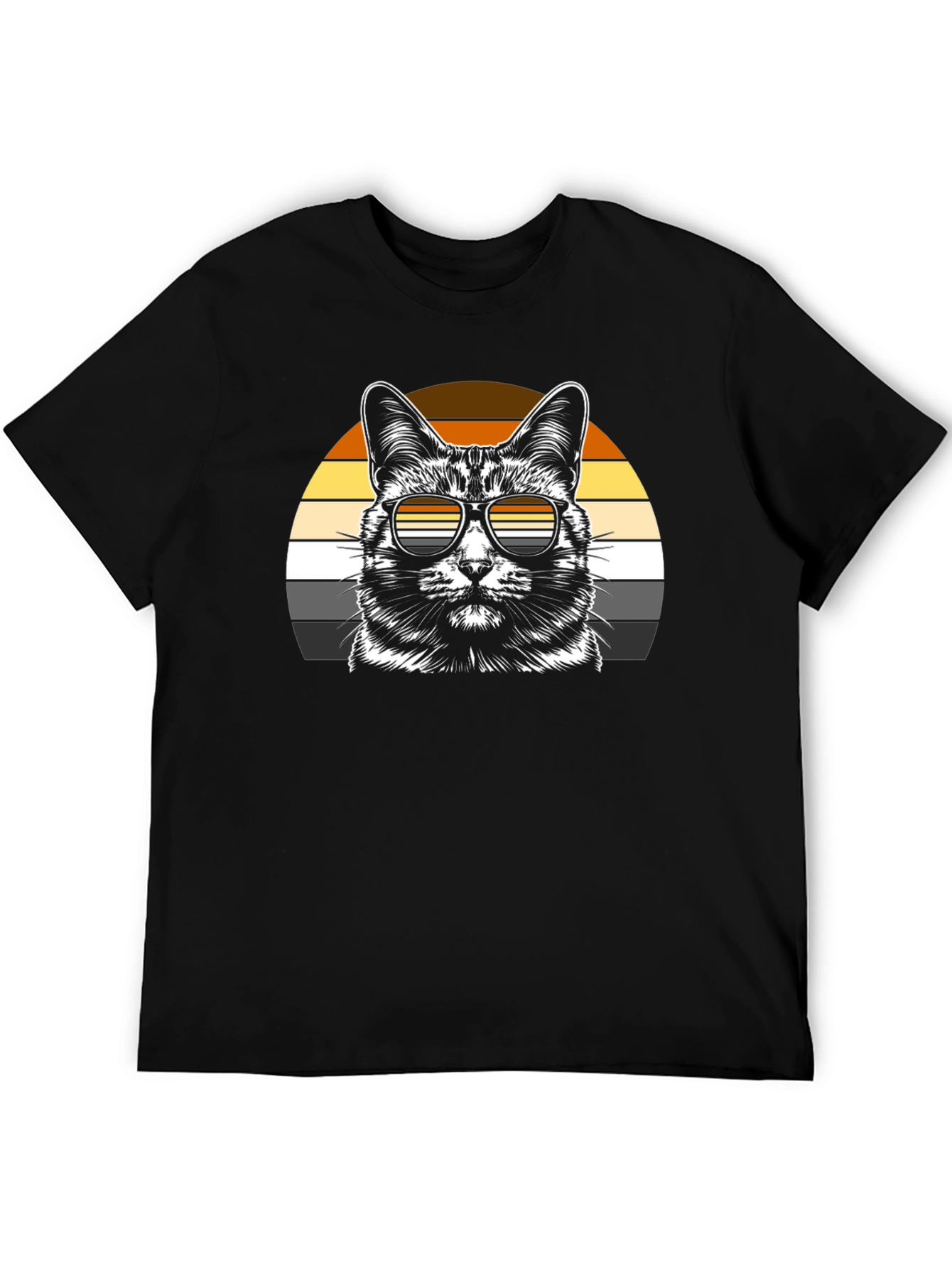 Cool Cat Sunset T-Shirt - Unisex Graphic Tee