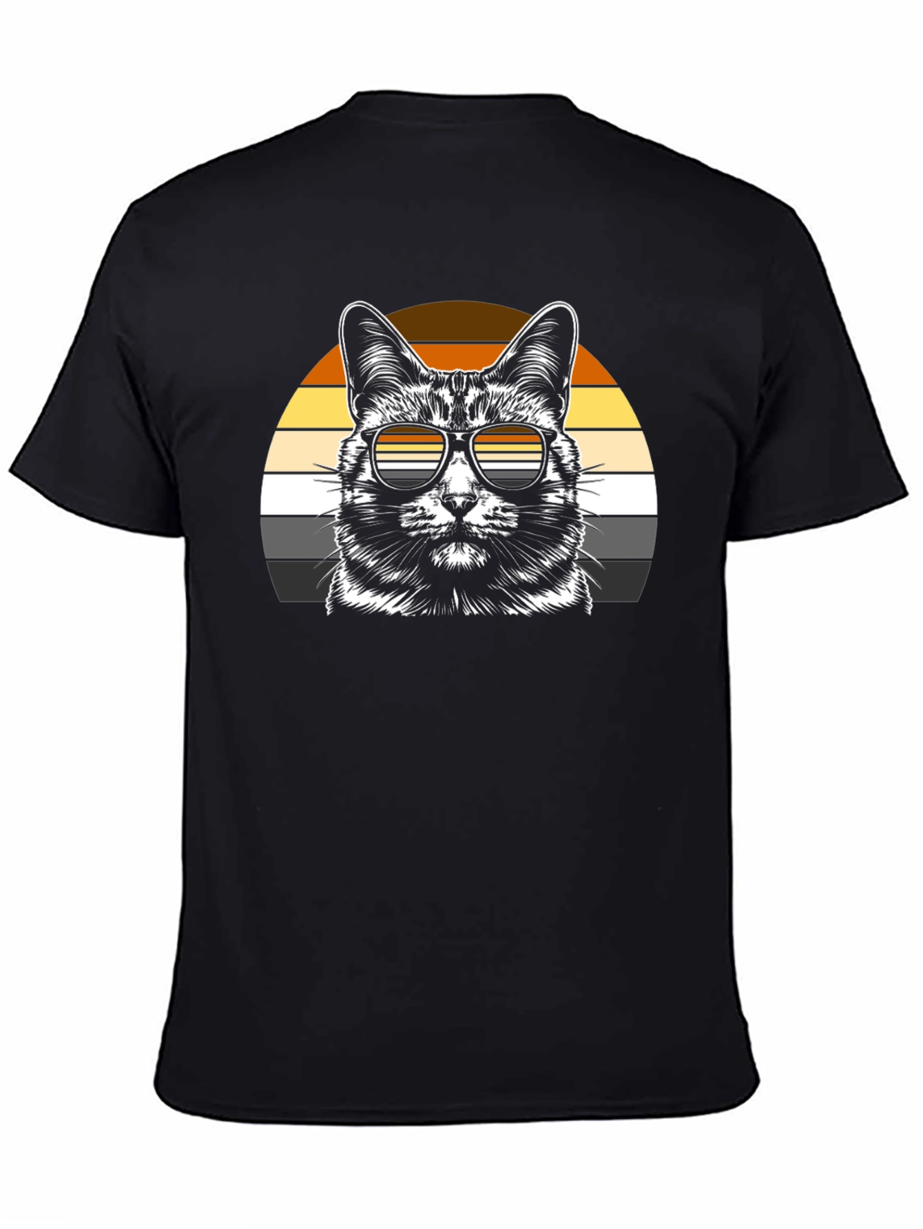 Cool Cat Sunset T-Shirt - Unisex Graphic Tee