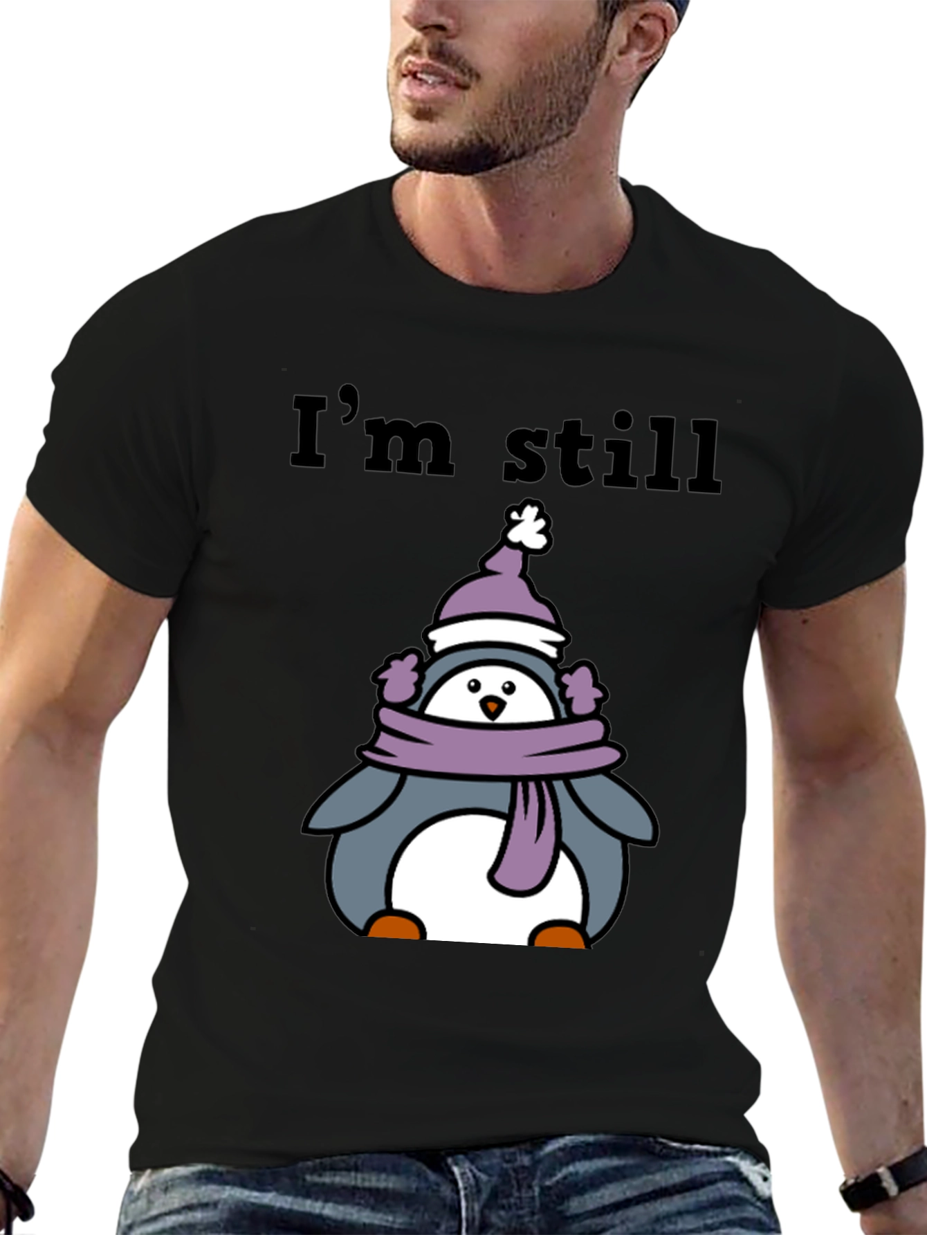 Winter Penguin Graphic Tee - Cozy & Cute!