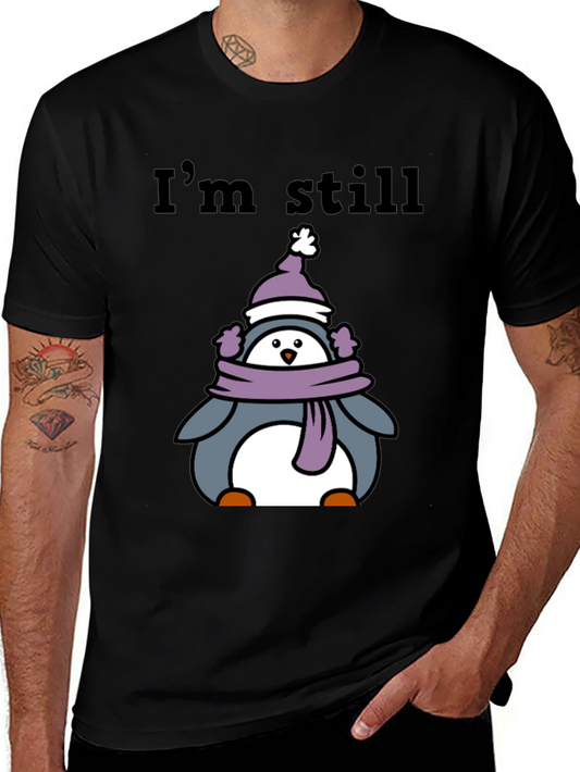Winter Penguin Graphic Tee - Cozy & Cute!