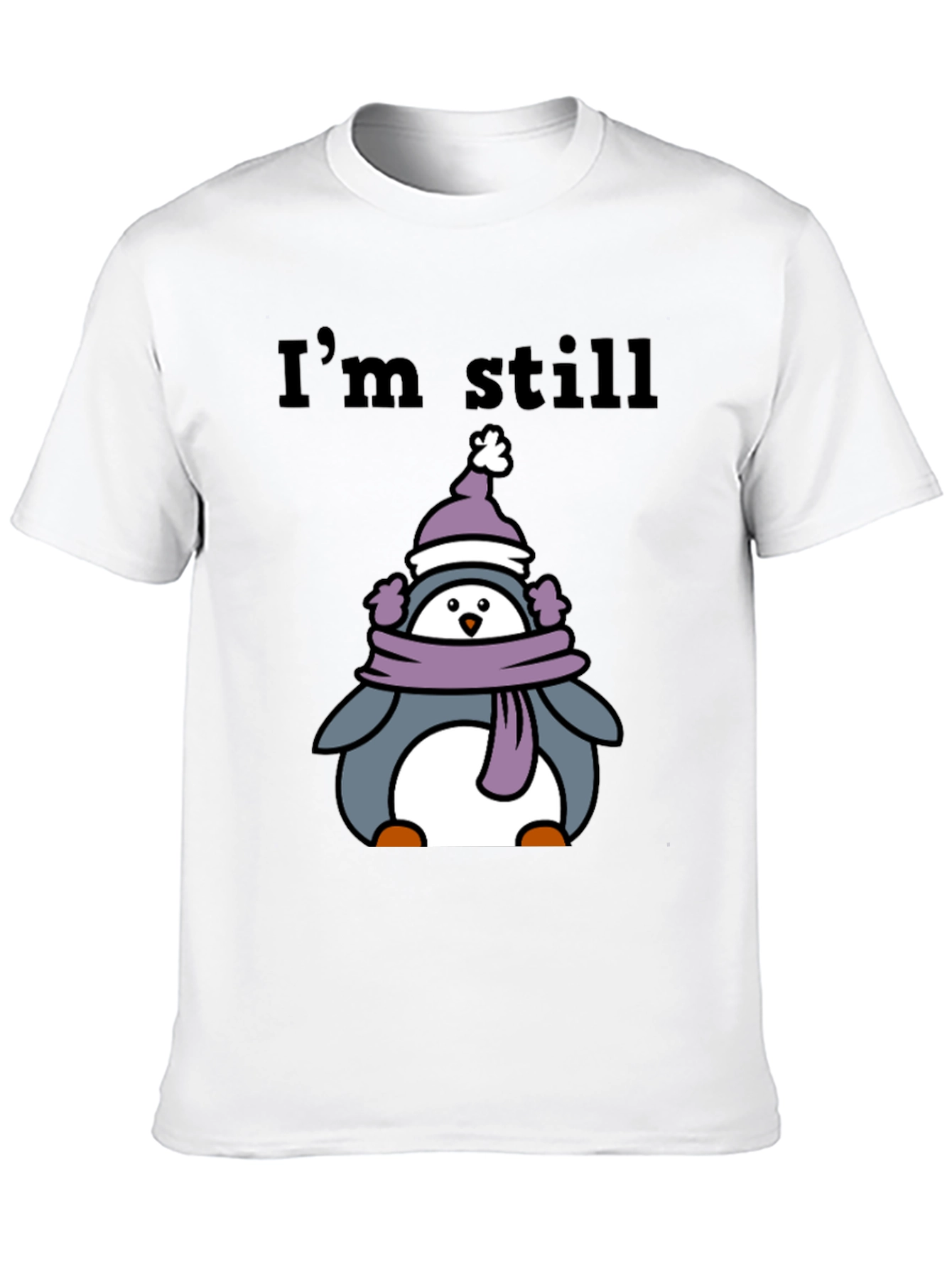 Winter Penguin Graphic Tee - Cozy & Cute!