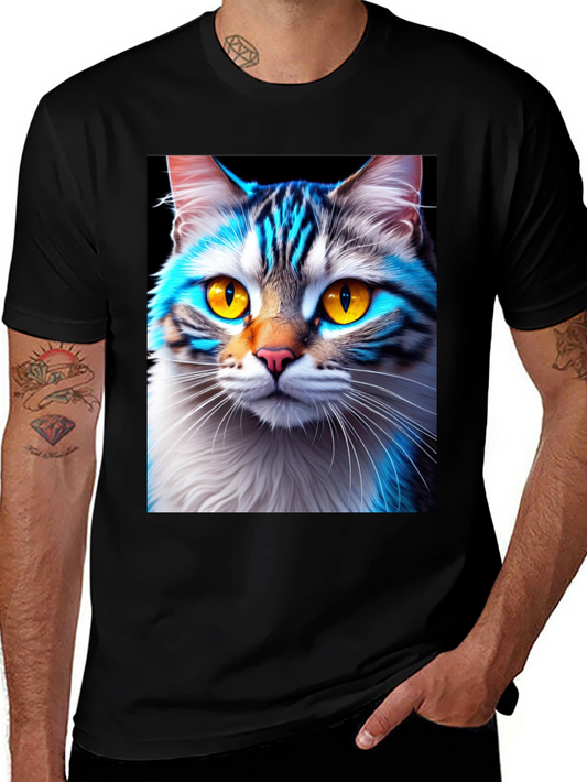 Cool Cat Graphic Tee - Stylish Animal Print Shirt