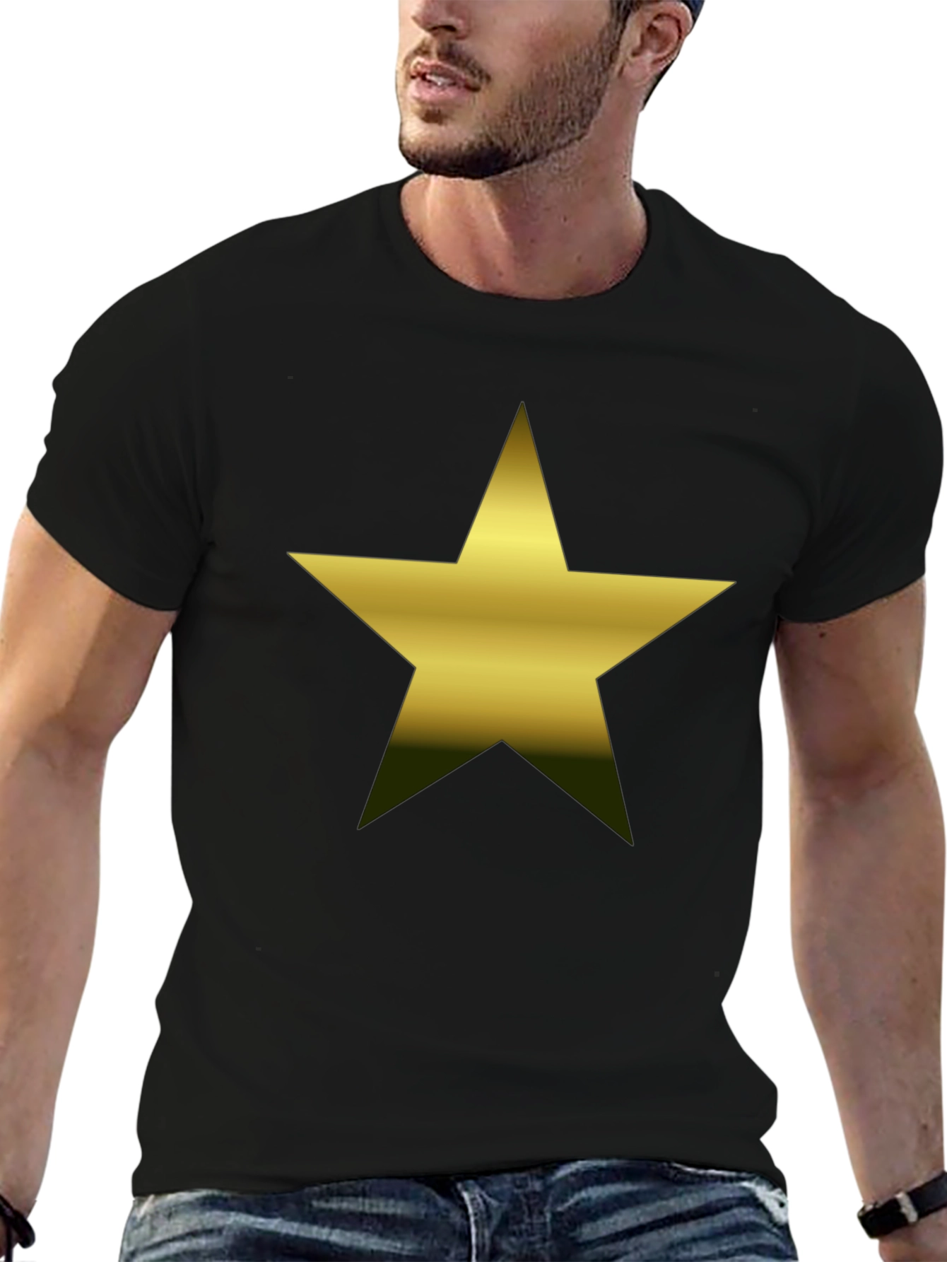 Star Graphic T-Shirt - Mens Black Tee