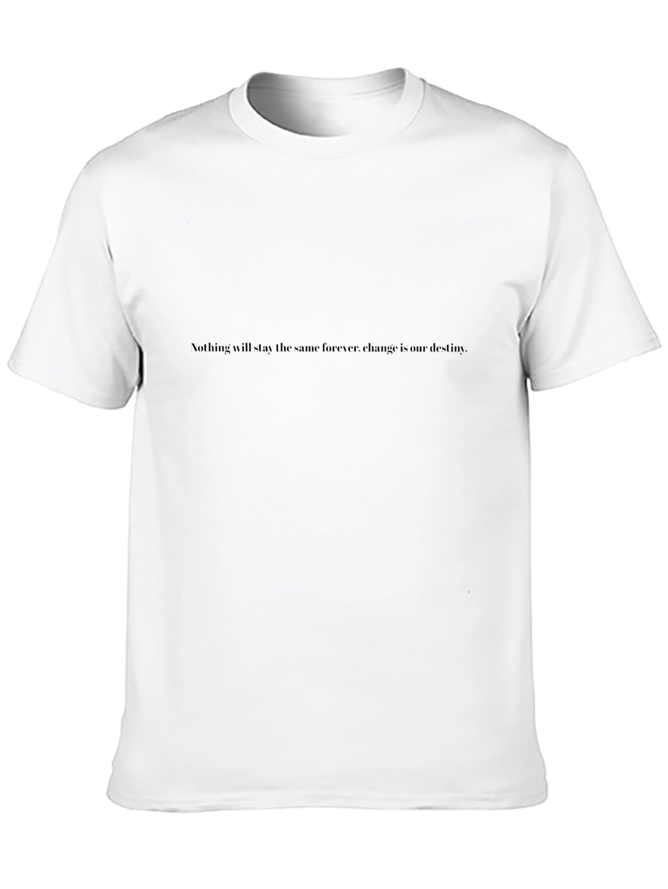 Black T-Shirt with Inspirational Quote