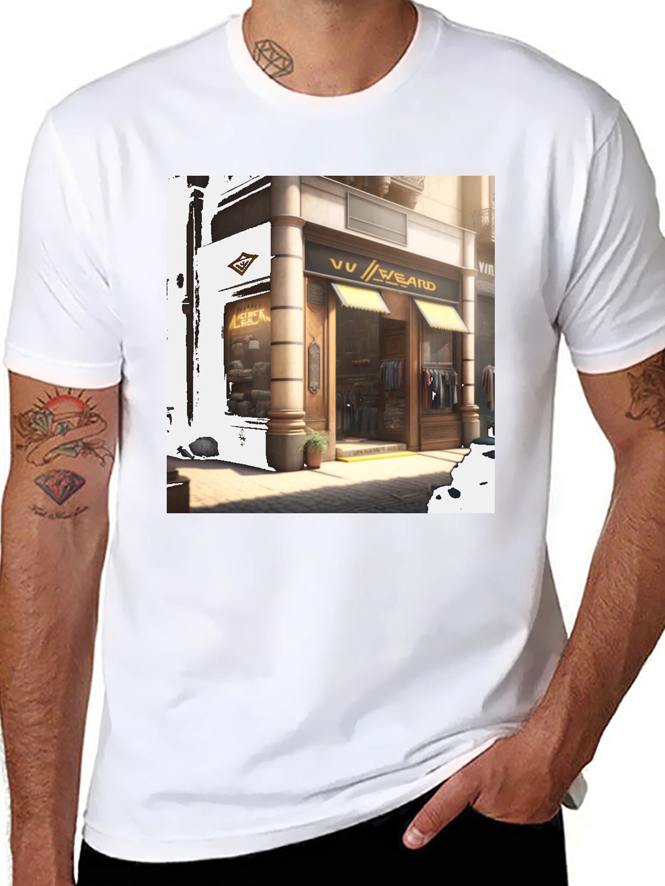 Urban Style Graphic Tee - Shopfront Design