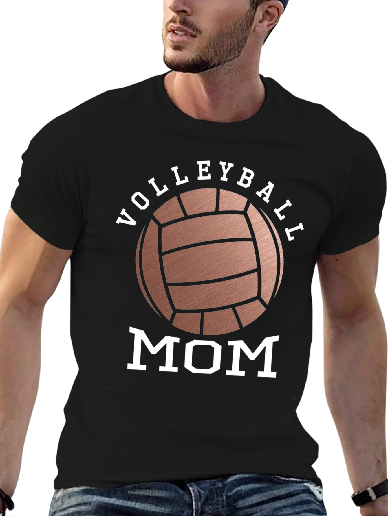 Volleyball Mom T-Shirt - Black