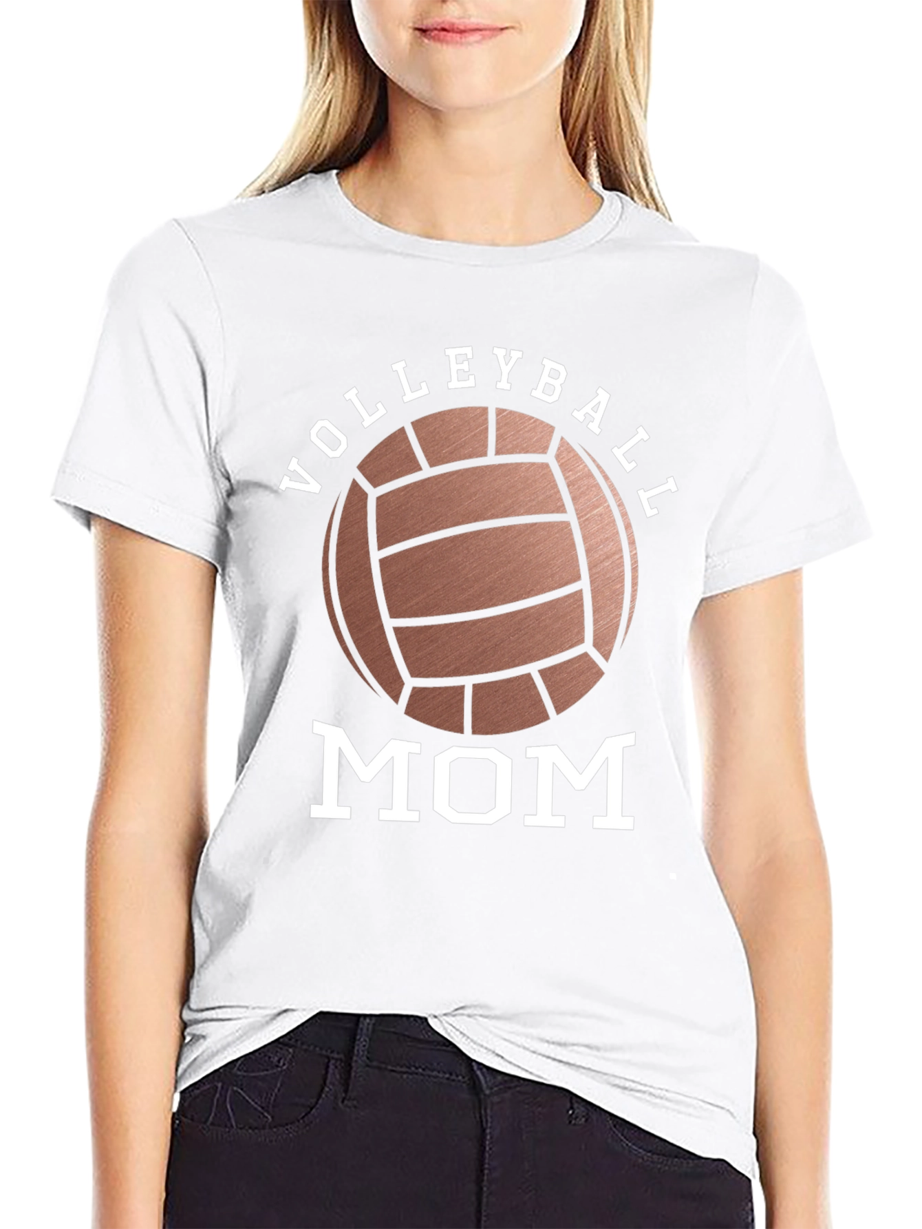 Volleyball Mom T-Shirt - Black