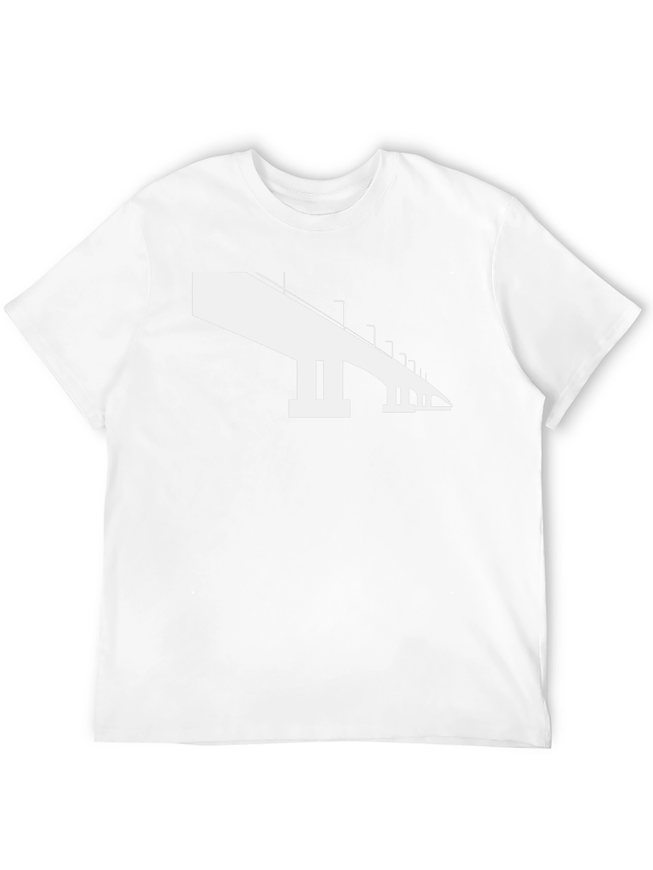 Modern Bridge Graphic Tee - Black Cotton Shirt
