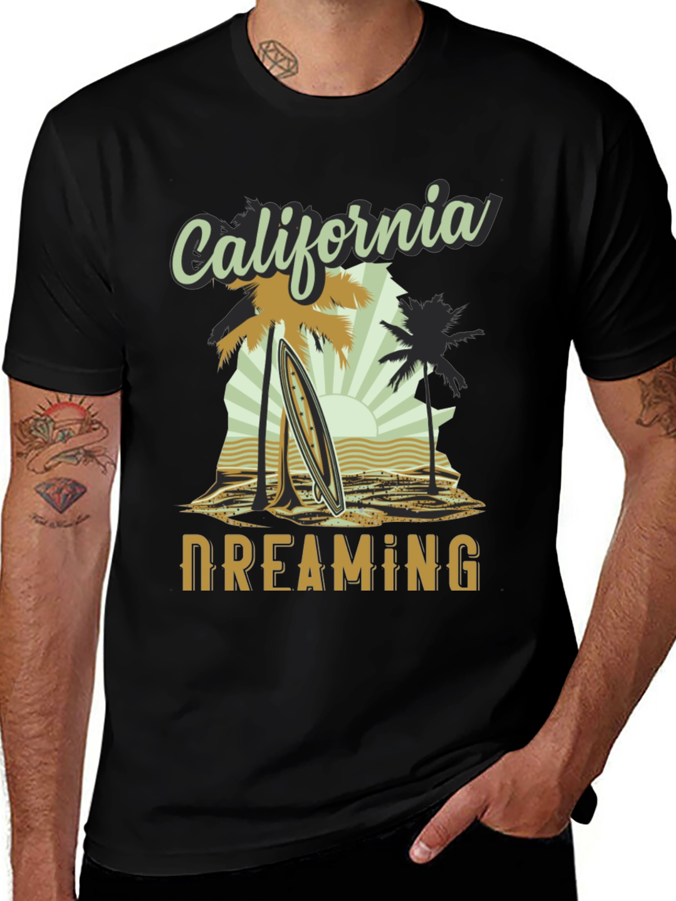 California Dreaming Graphic Tee - Beach Vibes