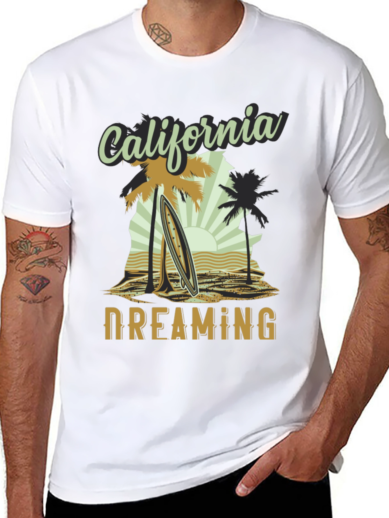 California Dreaming Graphic Tee - Beach Vibes