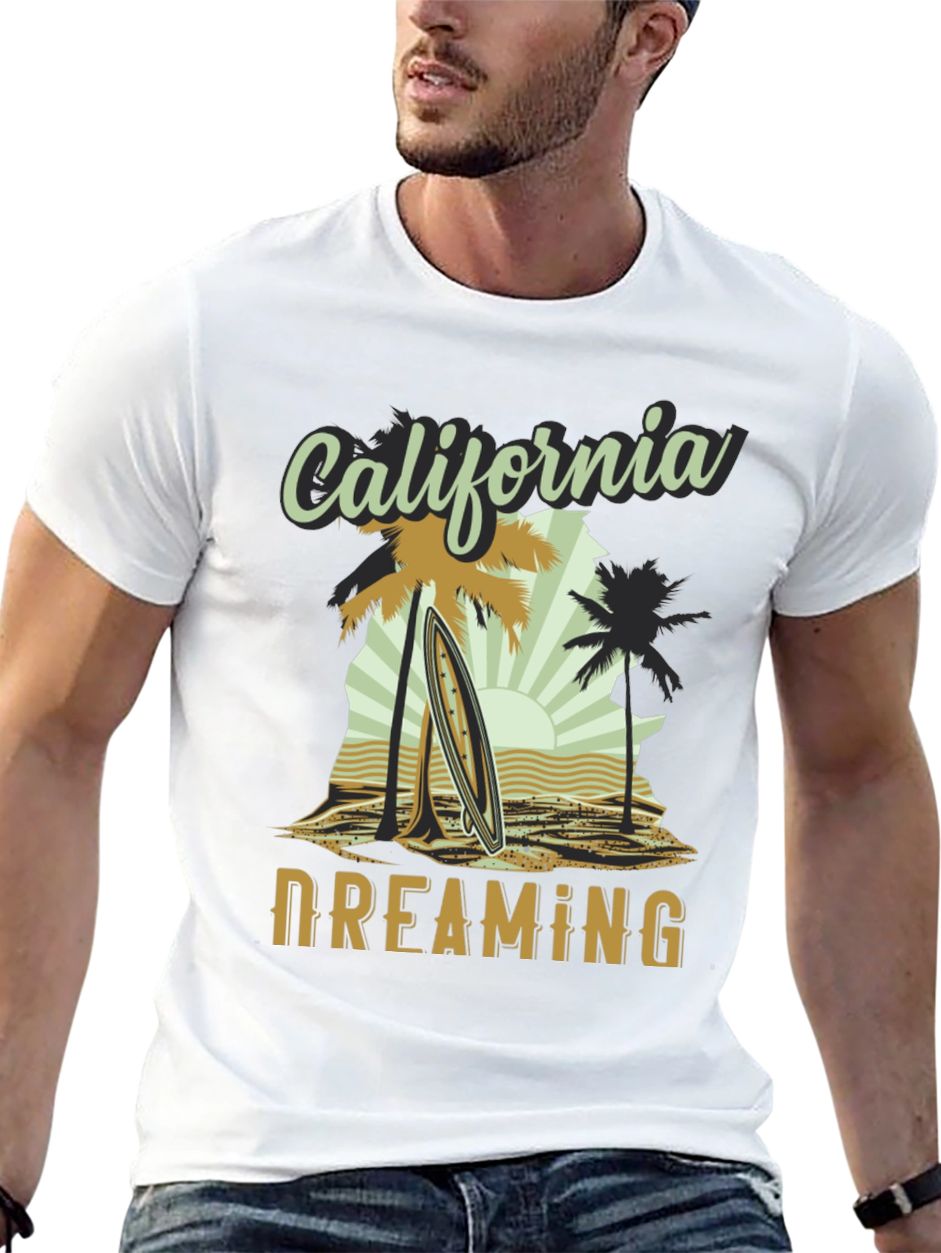 California Dreaming Graphic Tee - Beach Vibes