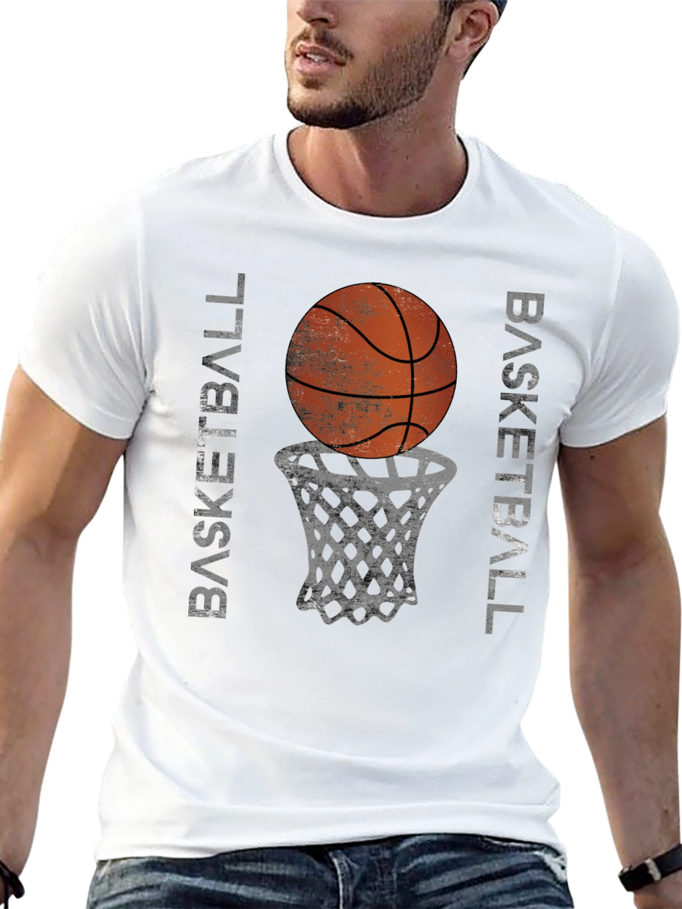 Basketball Graphic Tee - Black T-Shirt