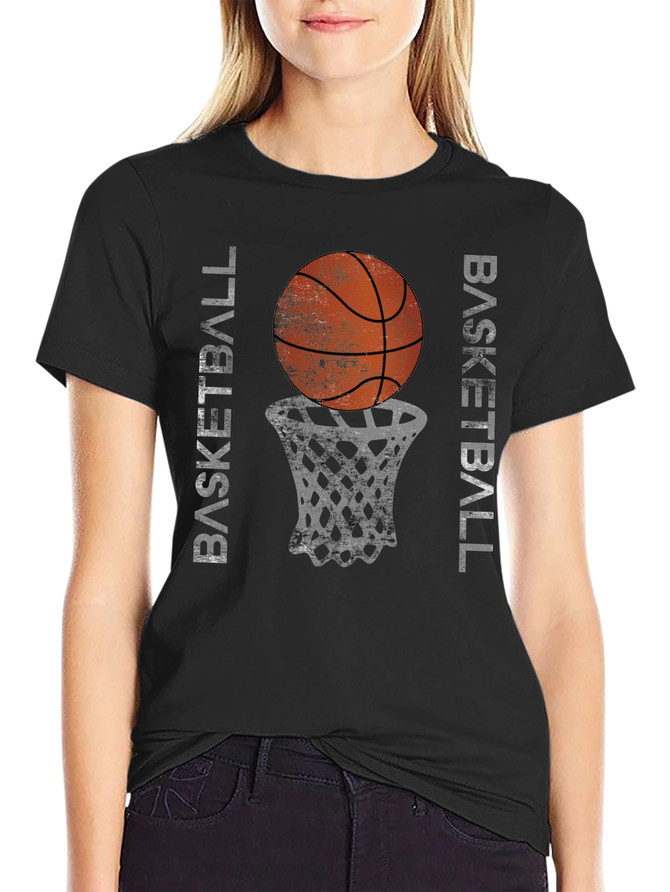 Basketball Graphic Tee - Black T-Shirt