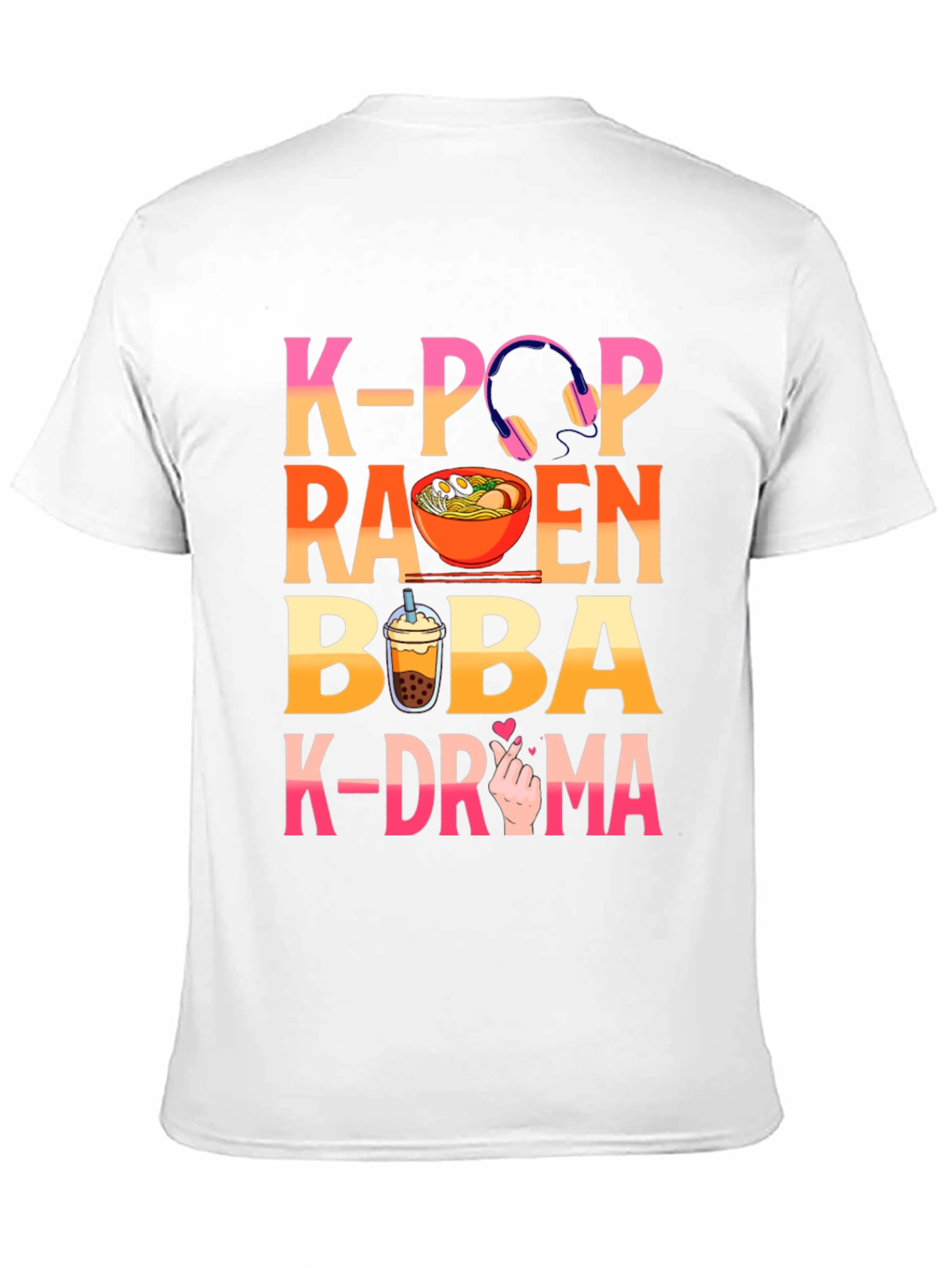 K-Pop Ramen Boba K-Drama Graphic Tee