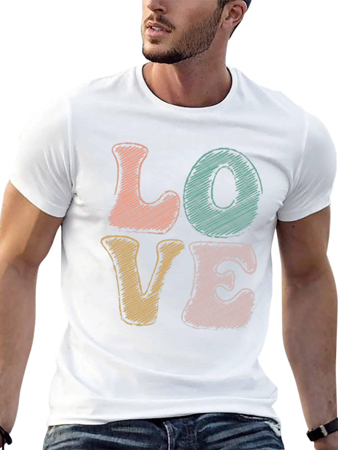 Retro LOVE Graphic Tee - Stylish & Comfortable