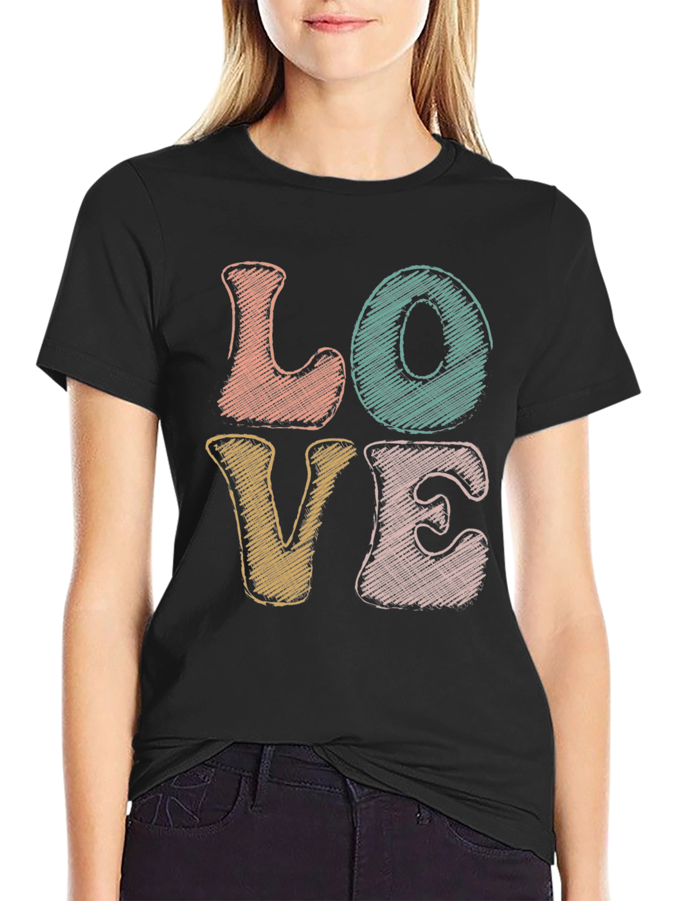 Retro LOVE Graphic Tee - Stylish & Comfortable