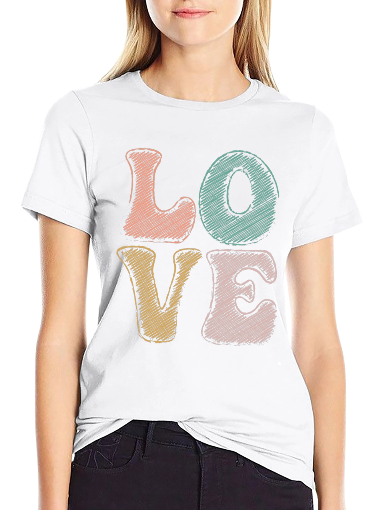 Retro LOVE Graphic Tee - Stylish & Comfortable