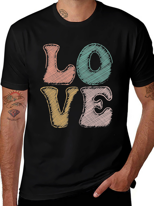 Retro LOVE Graphic Tee - Stylish & Comfortable