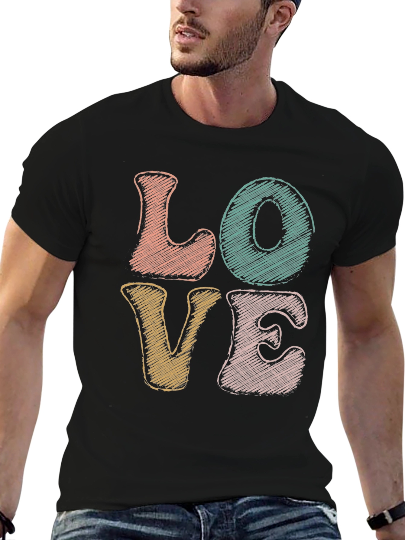 Retro LOVE Graphic Tee - Stylish & Comfortable