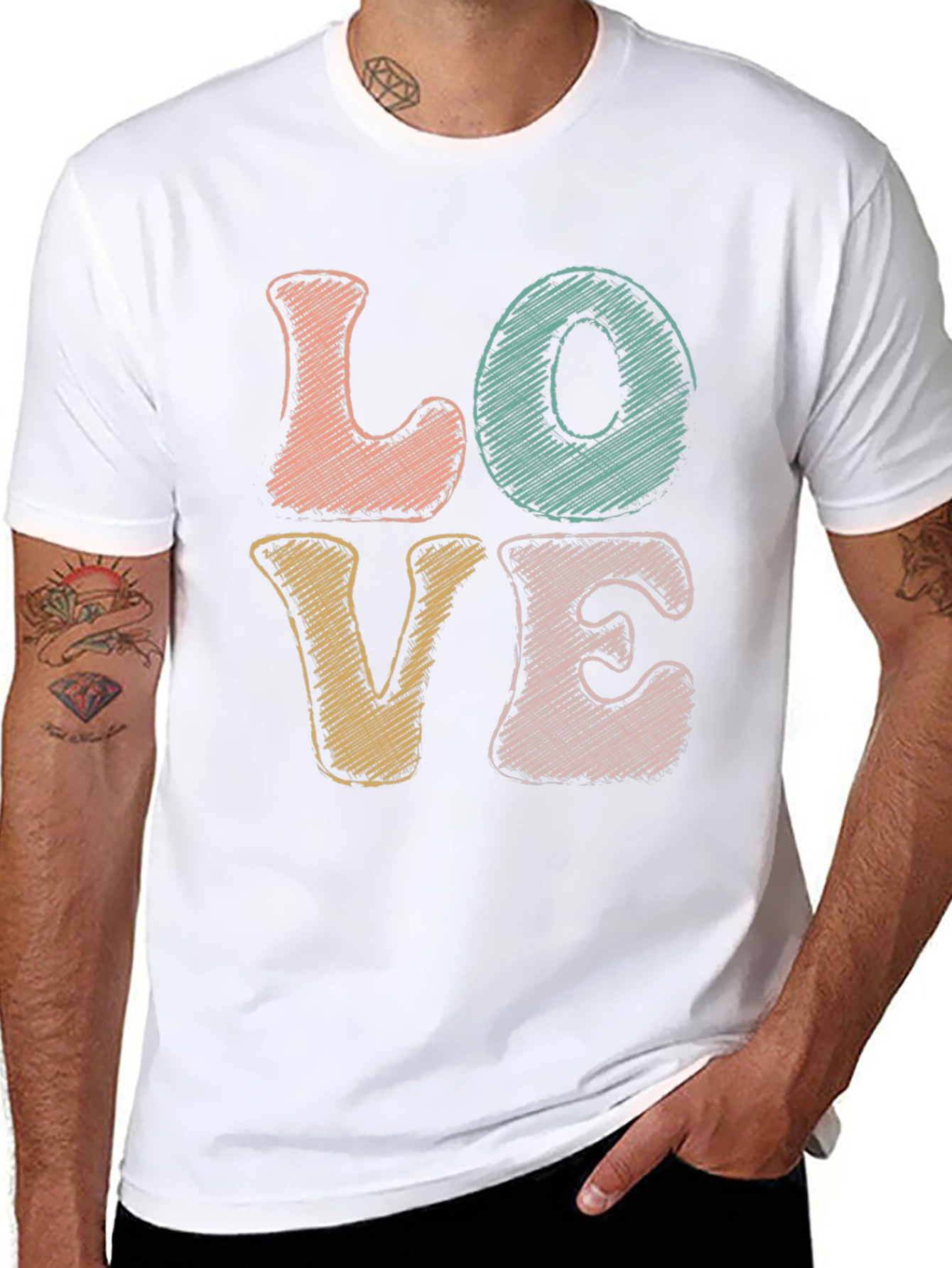 Retro LOVE Graphic Tee - Stylish & Comfortable