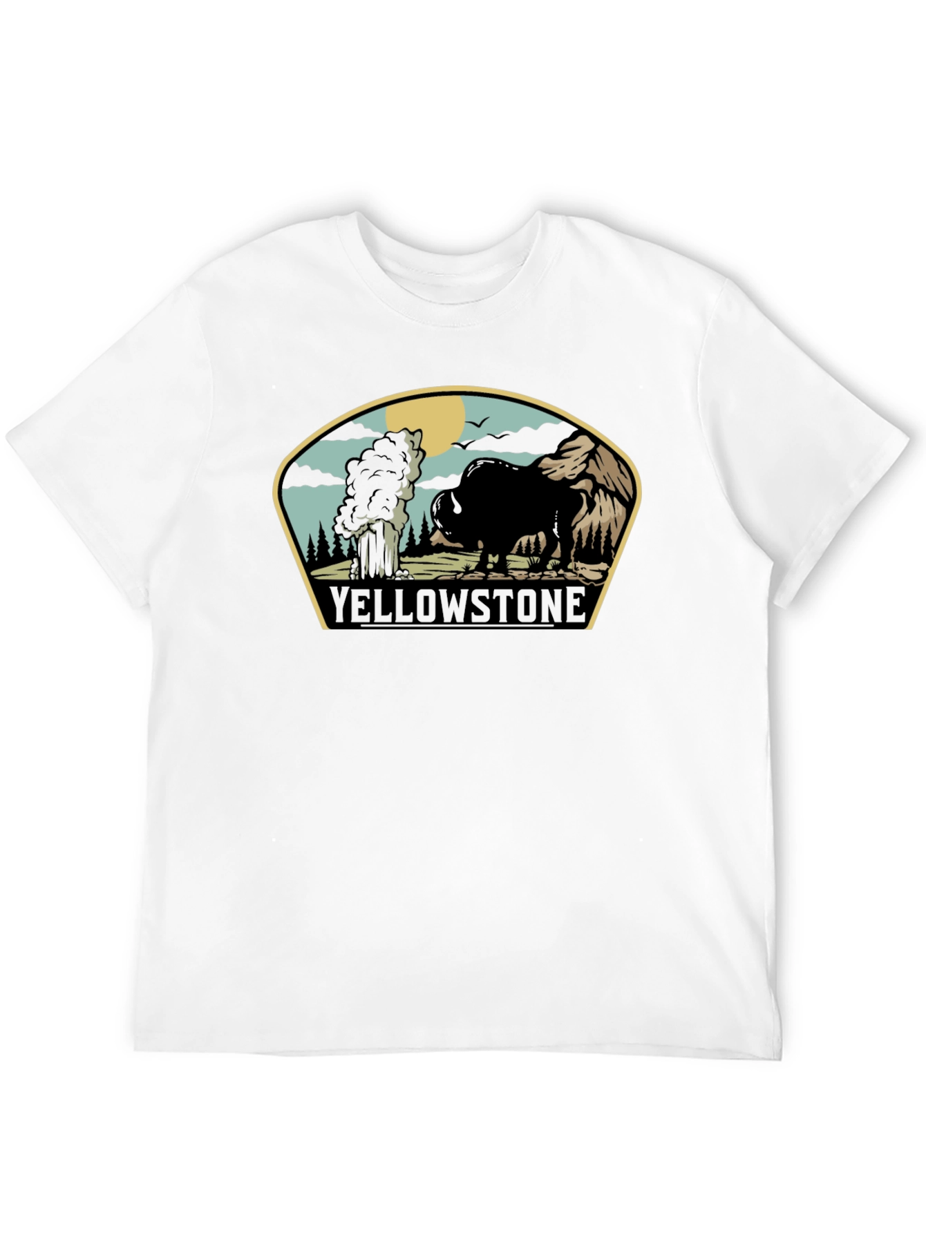 Yellowstone Bison Graphic Tee - Black