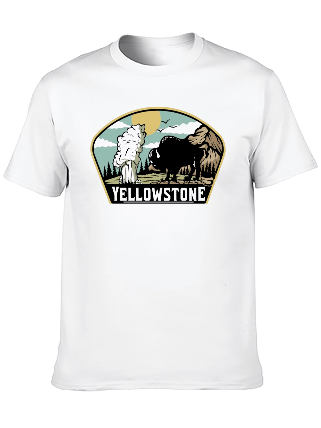 Yellowstone Bison Graphic Tee - Black