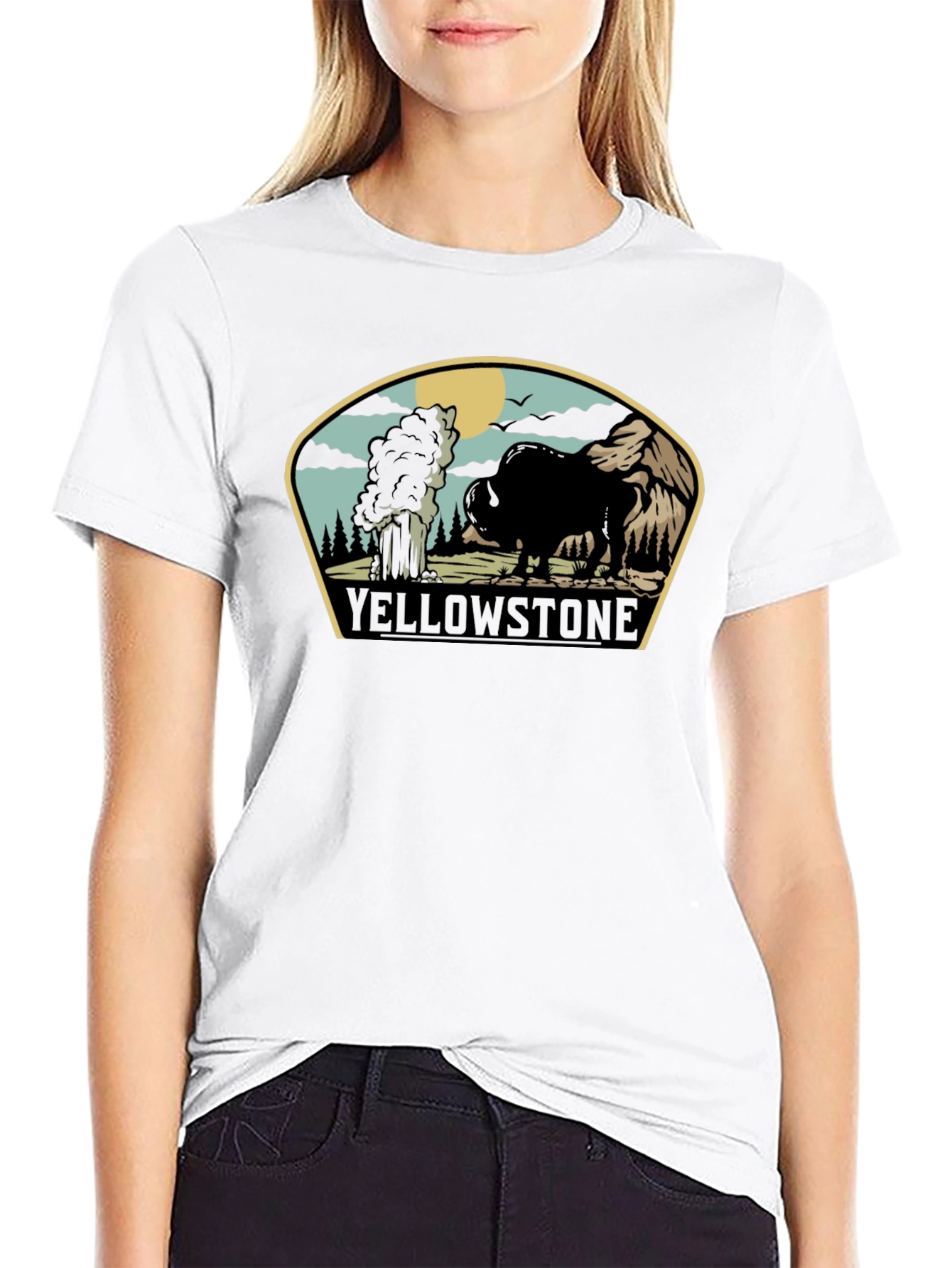 Yellowstone Bison Graphic Tee - Black
