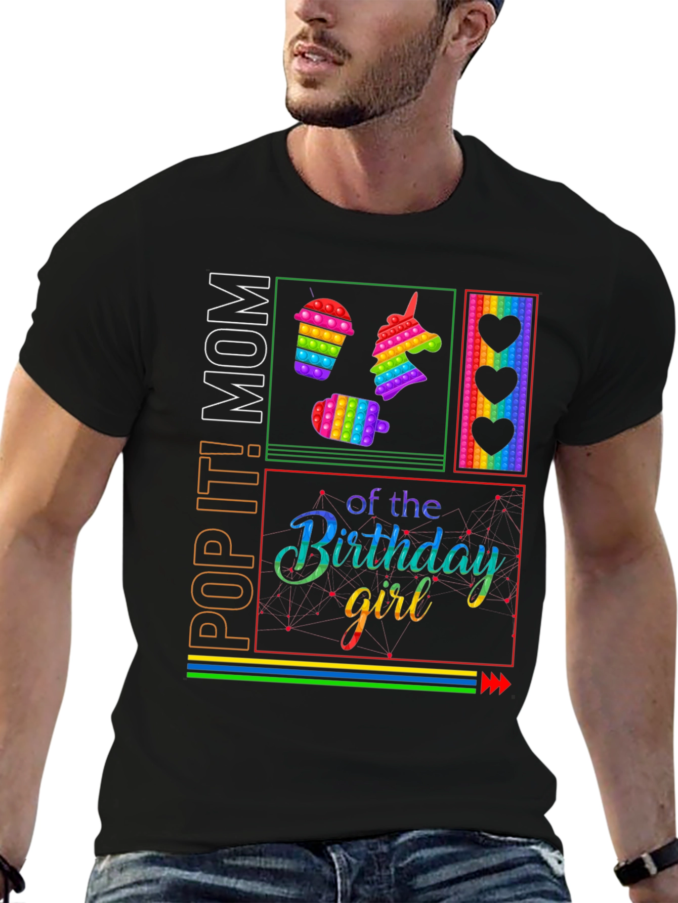 Pop It! Mom Birthday Girl T-Shirt