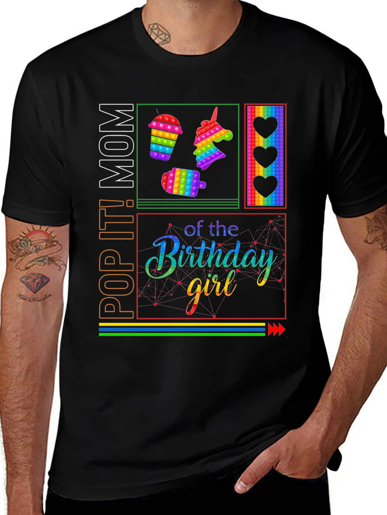 Pop It! Mom Birthday Girl T-Shirt