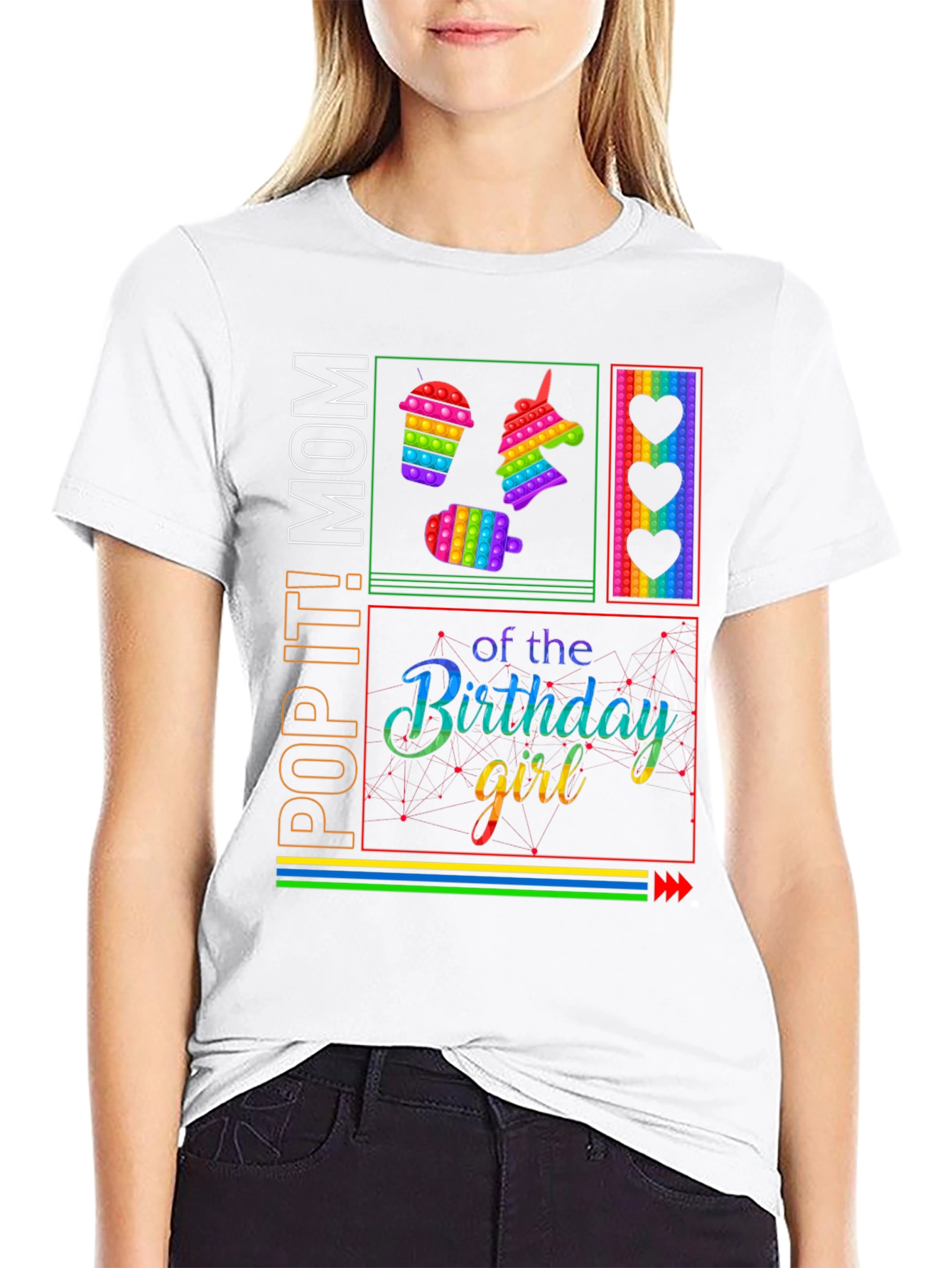 Pop It! Mom Birthday Girl T-Shirt